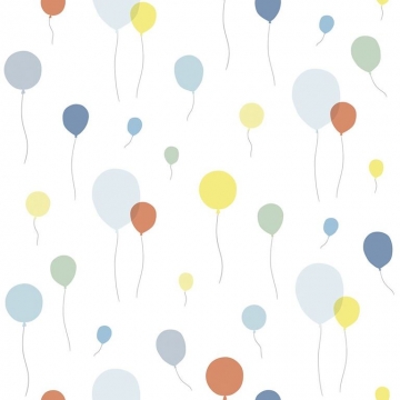 WALLPAPER MULTICOLOURED BALLOONS   -   Lilipinso