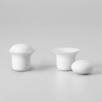 STONE TEA CUP SET WHITE  -  Zens