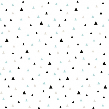 WALLPAPER SMALL TRIANGLES BLACK AND MINT   -   Lilipinso