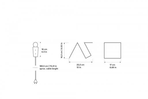 Glint lamp #3 white/red - galula