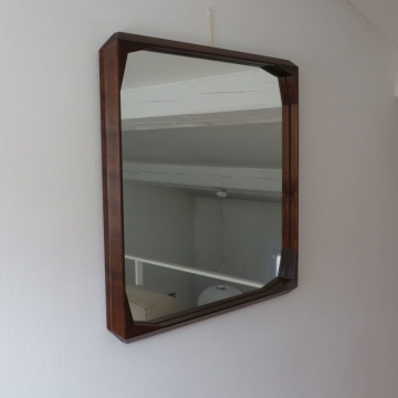 Specchio vintage in legno  - italia anni '50