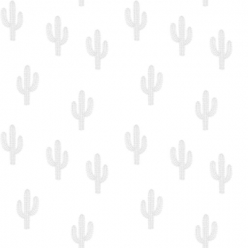 WALLPAPER CACTUS GREY   -   Lilipinso