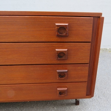 Cassettiera vintage in teak  - italia anni '60