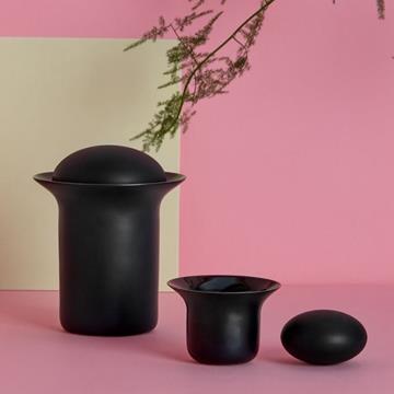 STONE TEA POT BLACK  -  Zens