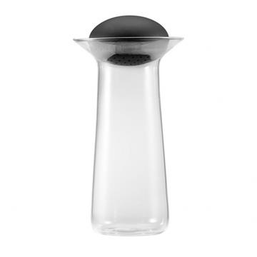 Stone glass pitcher black  -  zens