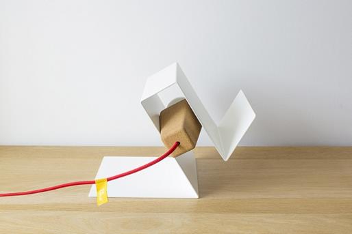Glint lamp #3 white/red - galula