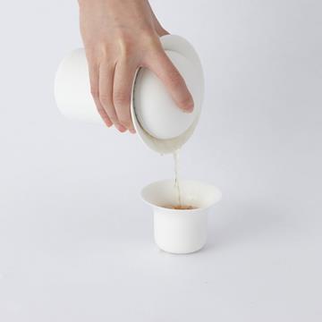 STONE TEA POT WHITE  -  Zens