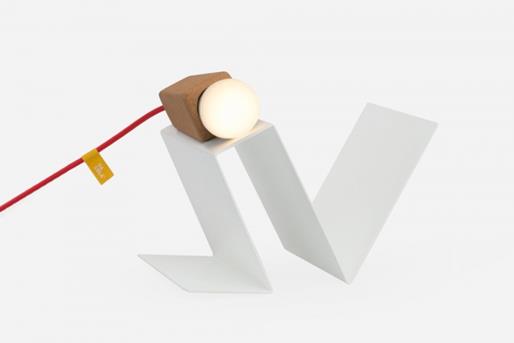 Glint lamp #3 white/red - galula